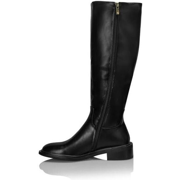 Calvin Klein Women's Botina Almond Toe Casual Tall Riding Boots, Black Size 8M - Picture 3 of 5